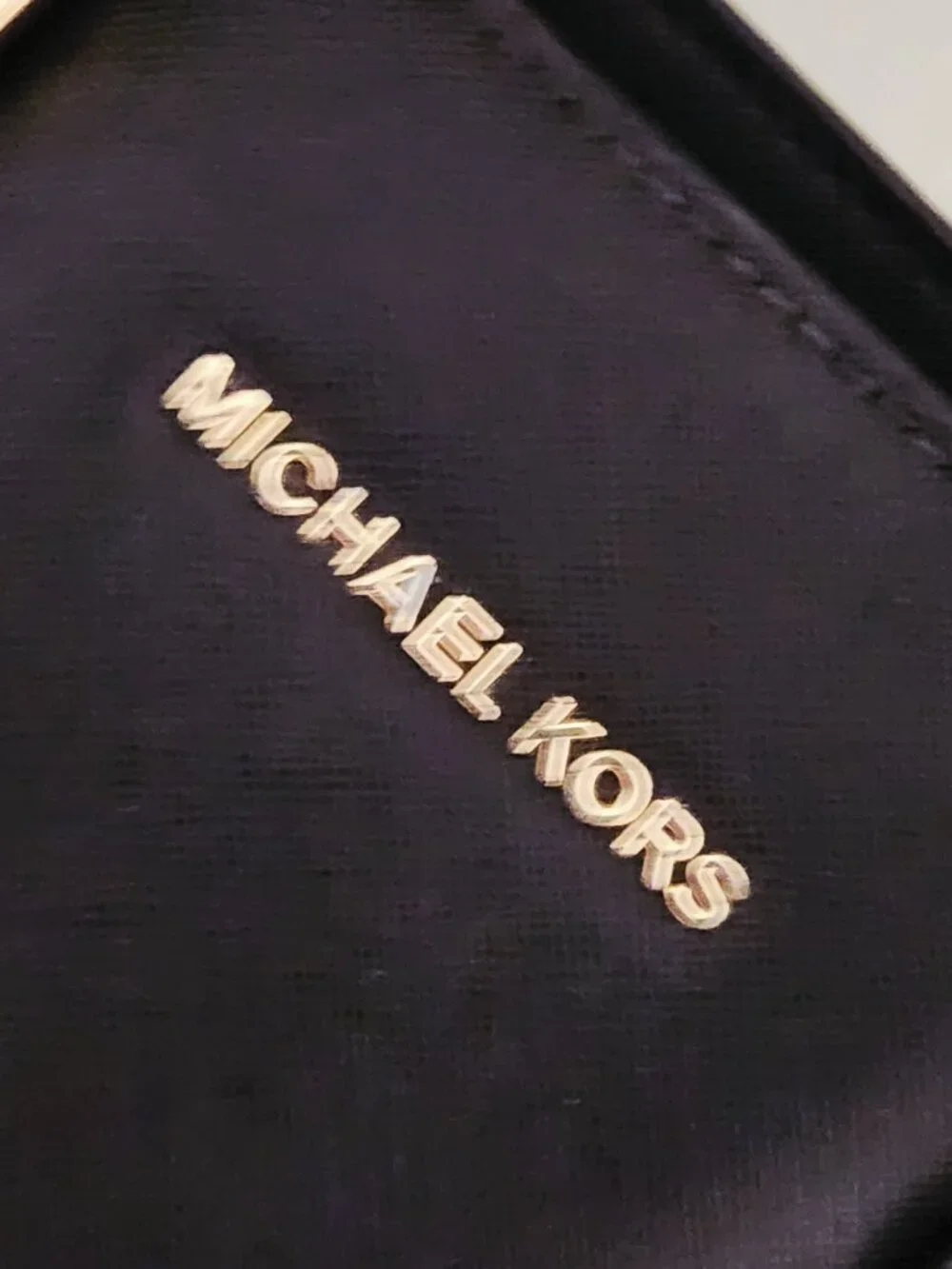 Michael Kors Black Leather Handbag Purse Satchel